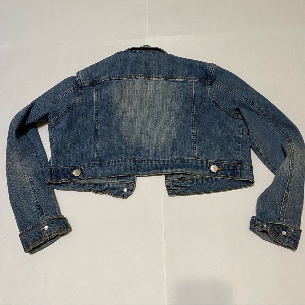 Cato Stylish Blue Denim Cropped Jacket - Picture 6 of 7
